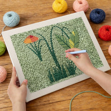 Afbeelding in Gallery-weergave laden, Punch Needle Pakket met frame - Wilde Weide