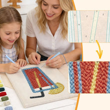 Afbeelding in Gallery-weergave laden, Punch Needle Pakket met frame - Citrus Verfrissing