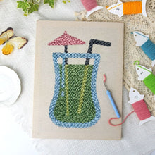 Afbeelding in Gallery-weergave laden, Punch Needle Pakket met frame - Exotisch Drankje