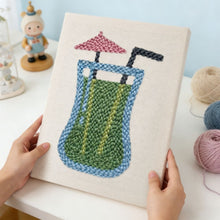 Afbeelding in Gallery-weergave laden, Punch Needle Pakket met frame - Exotisch Drankje