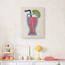 Afbeelding in Gallery-weergave laden, Punch Needle Pakket met frame - Roze Limonade
