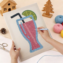 Afbeelding in Gallery-weergave laden, Punch Needle Pakket met frame - Roze Limonade
