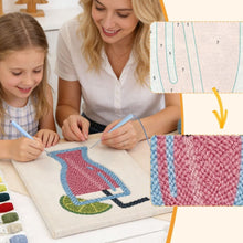 Afbeelding in Gallery-weergave laden, Punch Needle Pakket met frame - Roze Limonade
