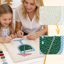 Afbeelding in Gallery-weergave laden, Punch Needle Pakket met frame - Tropische Bries