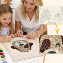 Afbeelding in Gallery-weergave laden, Punch Needle Pakket met frame - Vrolijke Hond