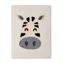 Afbeelding in Gallery-weergave laden, Punch Needle Pakket met frame - Blije Zebra