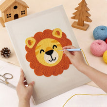 Afbeelding in Gallery-weergave laden, Punch Needle Pakket met frame - Kleine Leeuw
