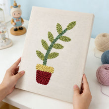 Afbeelding in Gallery-weergave laden, Punch Needle Pakket met frame - Vreugde in Pot