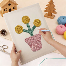 Afbeelding in Gallery-weergave laden, Punch Needle Pakket met frame - Groene Vingers