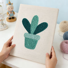 Afbeelding in Gallery-weergave laden, Punch Needle Pakket met frame - Lachende Vetplant