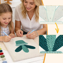 Afbeelding in Gallery-weergave laden, Punch Needle Pakket met frame - Lachende Vetplant