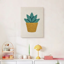 Afbeelding in Gallery-weergave laden, Punch Needle Pakket met frame - Zonnige Vetplant