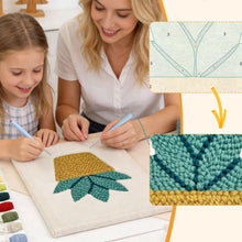 Afbeelding in Gallery-weergave laden, Punch Needle Pakket met frame - Zonnige Vetplant