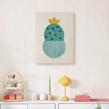 Afbeelding in Gallery-weergave laden, Punch Needle Pakket met frame - Kleine Blije Cactus