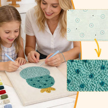 Afbeelding in Gallery-weergave laden, Punch Needle Pakket met frame - Kleine Blije Cactus