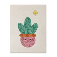 Afbeelding in Gallery-weergave laden, Punch Needle Pakket met frame - Lachende Cactus