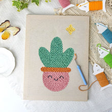 Afbeelding in Gallery-weergave laden, Punch Needle Pakket met frame - Lachende Cactus
