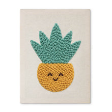 Afbeelding in Gallery-weergave laden, Punch Needle Pakket met frame - Zonnige Ananas