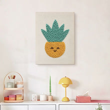 Afbeelding in Gallery-weergave laden, Punch Needle Pakket met frame - Zonnige Ananas