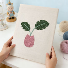 Afbeelding in Gallery-weergave laden, Punch Needle Pakket met frame - Tropische Bloei