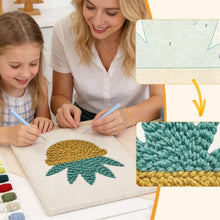 Afbeelding in Gallery-weergave laden, Punch Needle Pakket met frame - Zongekuste Vetplant