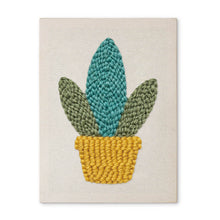 Afbeelding in Gallery-weergave laden, Punch Needle Pakket met frame - Gouden Vetplant
