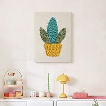Afbeelding in Gallery-weergave laden, Punch Needle Pakket met frame - Gouden Vetplant