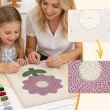 Afbeelding in Gallery-weergave laden, Punch Needle Pakket met frame - Sering Bloem