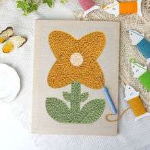 Afbeelding in Gallery-weergave laden, Punch Needle Pakket met frame - Zonnige Bloem
