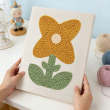 Afbeelding in Gallery-weergave laden, Punch Needle Pakket met frame - Zonnige Bloem