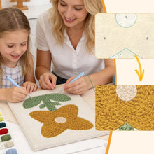 Afbeelding in Gallery-weergave laden, Punch Needle Pakket met frame - Zonnige Bloem