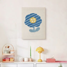 Afbeelding in Gallery-weergave laden, Punch Needle Pakket met frame - Blauwe Bloem
