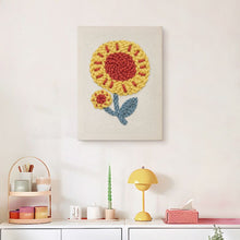 Afbeelding in Gallery-weergave laden, Punch Needle Pakket met frame - Zonnebloem