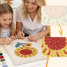 Afbeelding in Gallery-weergave laden, Punch Needle Pakket met frame - Zonnebloem