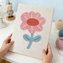 Afbeelding in Gallery-weergave laden, Punch Needle Pakket met frame - Zachte Bloem