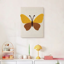 Afbeelding in Gallery-weergave laden, Punch Needle Pakket met frame - Gouden Vlinder