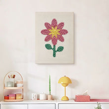 Afbeelding in Gallery-weergave laden, Punch Needle Pakket met frame - Lente Bloemblaadjes