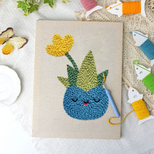 Afbeelding in Gallery-weergave laden, Punch Needle Pakket met frame - Blije Vetplant