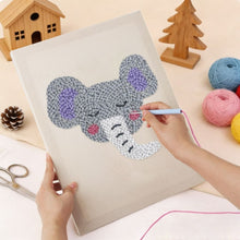Afbeelding in Gallery-weergave laden, Punch Needle Pakket met frame - Kleine Olifant