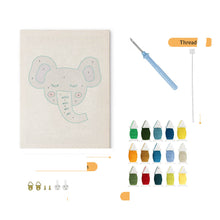 Afbeelding in Gallery-weergave laden, Punch Needle Pakket met frame - Kleine Olifant