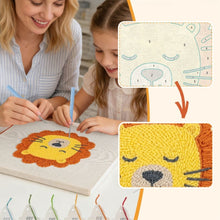 Afbeelding in Gallery-weergave laden, Punch Needle Pakket met frame - Slapende Leeuw