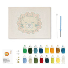 Afbeelding in Gallery-weergave laden, Punch Needle Pakket met frame - Slapende Leeuw