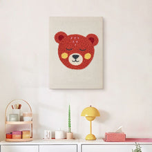 Afbeelding in Gallery-weergave laden, Punch Needle Pakket met frame - Knuffelbeer