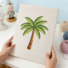 Afbeelding in Gallery-weergave laden, Punch Needle Pakket met frame - Palmen Paradijs