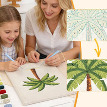 Afbeelding in Gallery-weergave laden, Punch Needle Pakket met frame - Palmen Paradijs