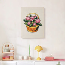 Afbeelding in Gallery-weergave laden, Punch Needle Pakket met frame - Bloemenmand