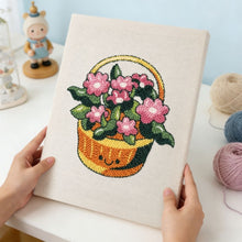 Afbeelding in Gallery-weergave laden, Punch Needle Pakket met frame - Bloemenmand