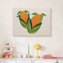 Afbeelding in Gallery-weergave laden, Punch Needle Pakket met frame - Gouden Maïs