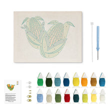 Afbeelding in Gallery-weergave laden, Punch Needle Pakket met frame - Gouden Maïs