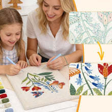 Afbeelding in Gallery-weergave laden, Punch Needle Pakket met frame - Bloeiende Vlinder